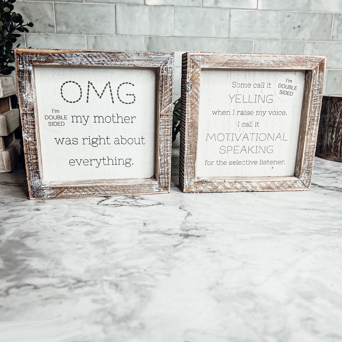 OMG Mom - Double Sided 6"-9