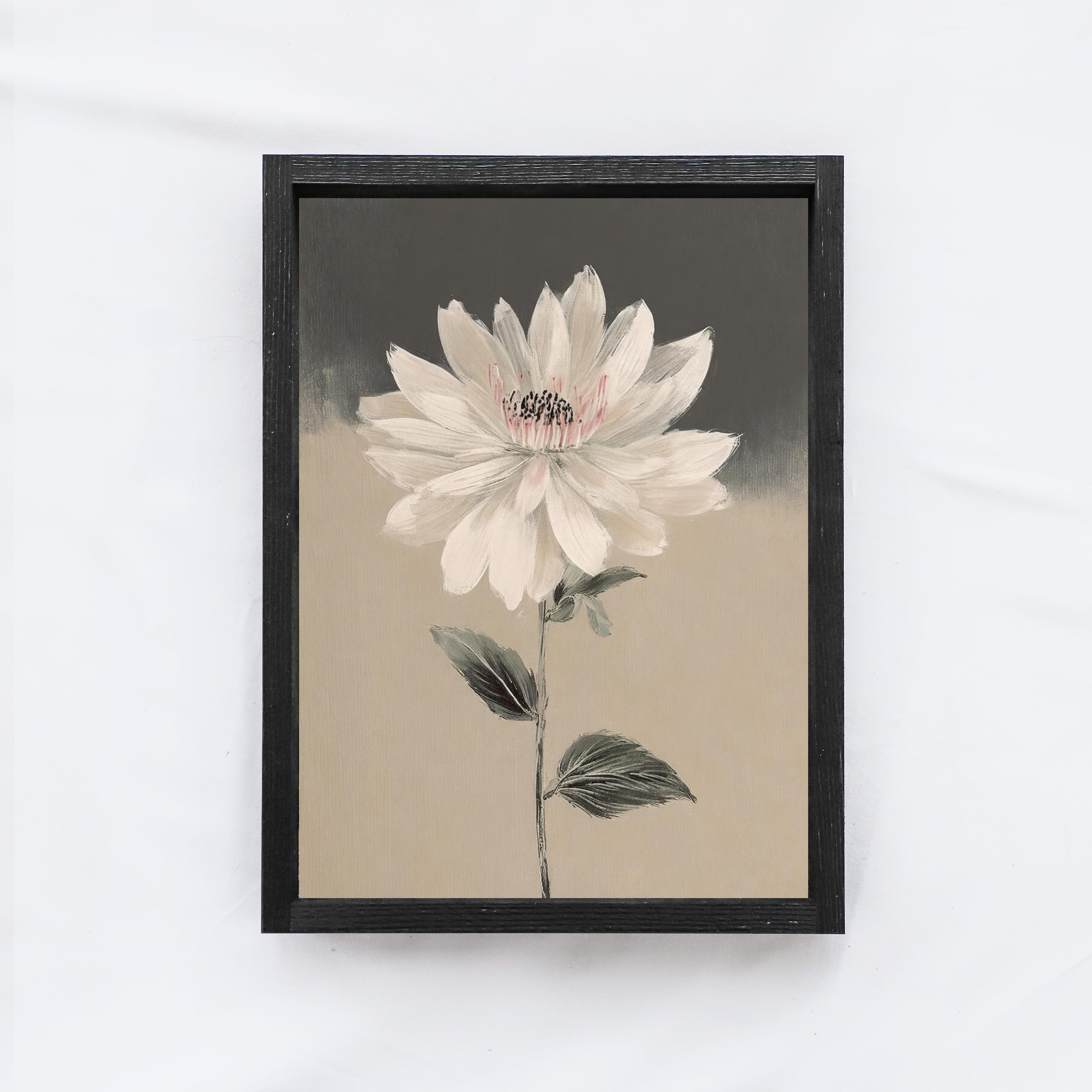 Vintage Flower Painting A15-1