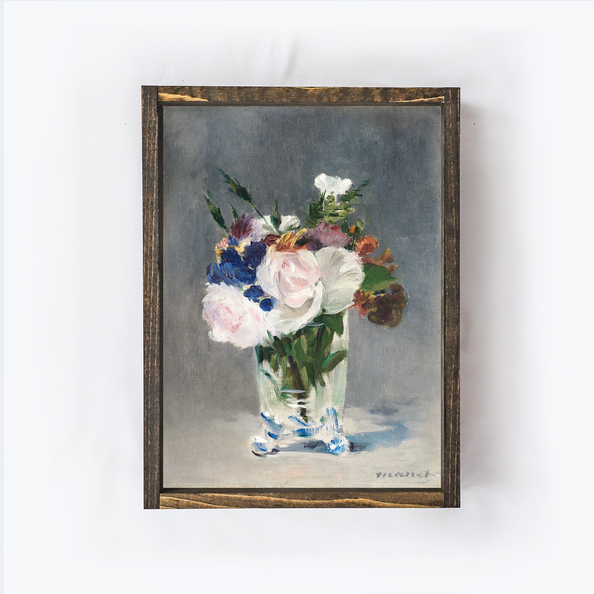 Vintage Flower Vase Painting A38-2