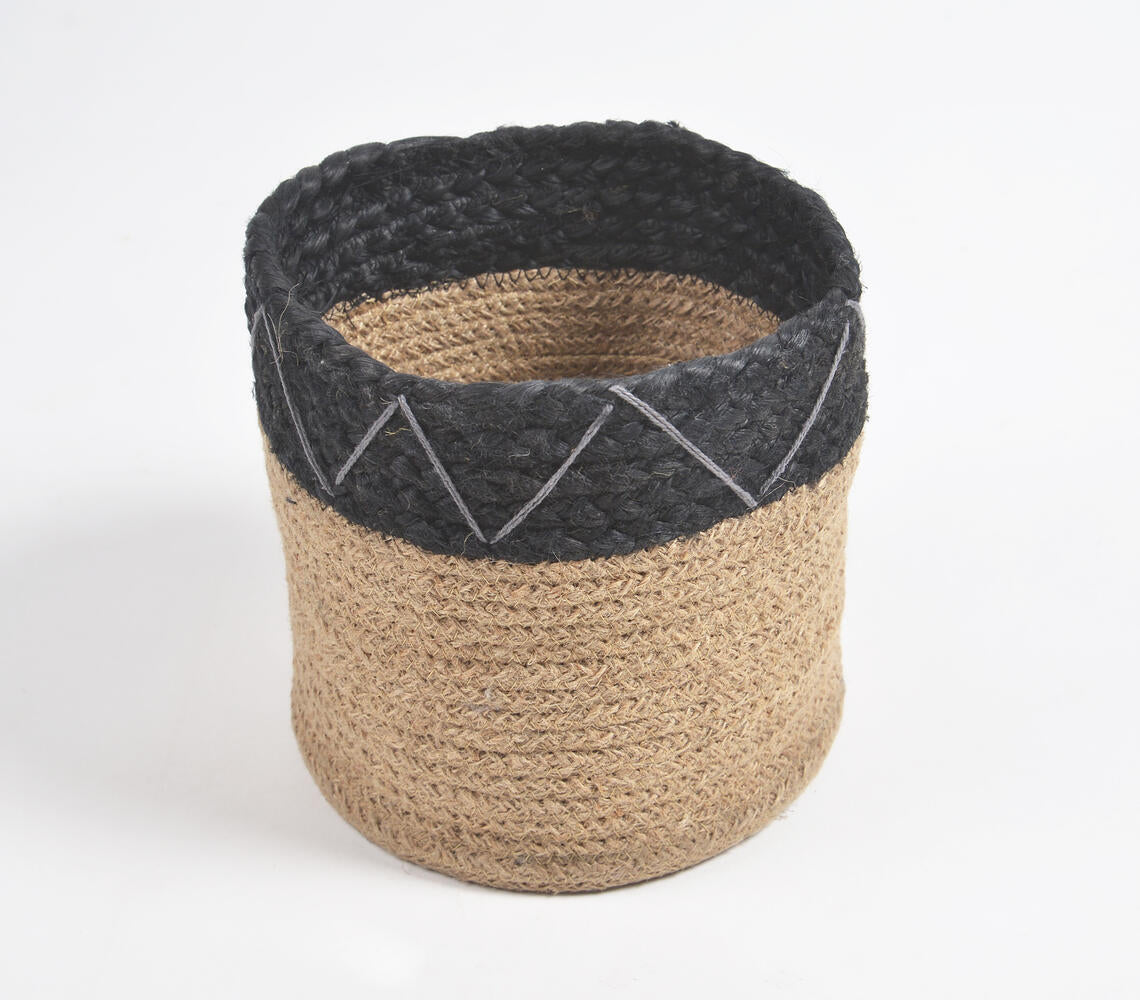 Braided Jute Basket (Set of 2)-2