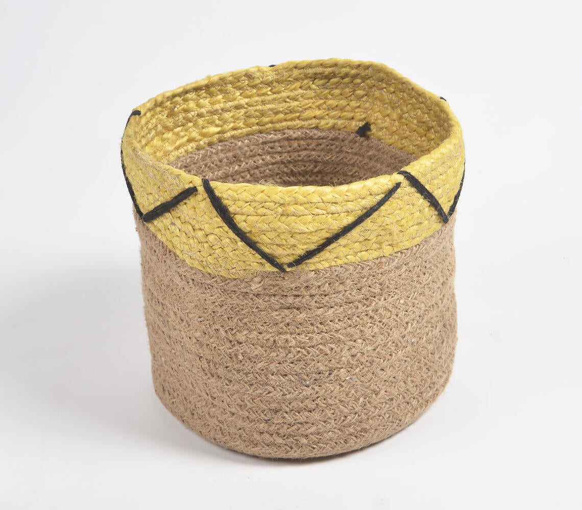 Braided Jute Basket (Set of 2)-3