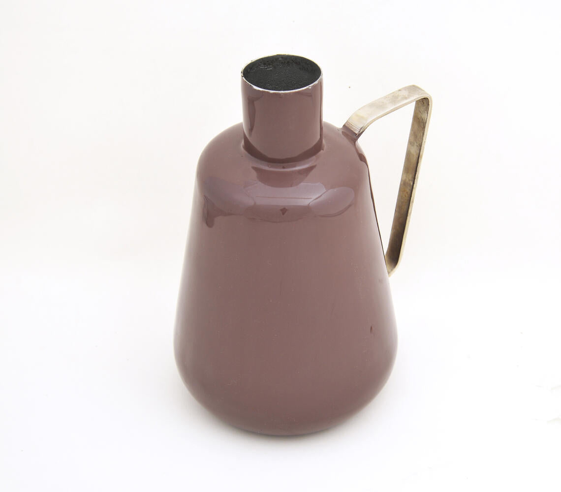 Classy Maroon Iron Flower Vase-1