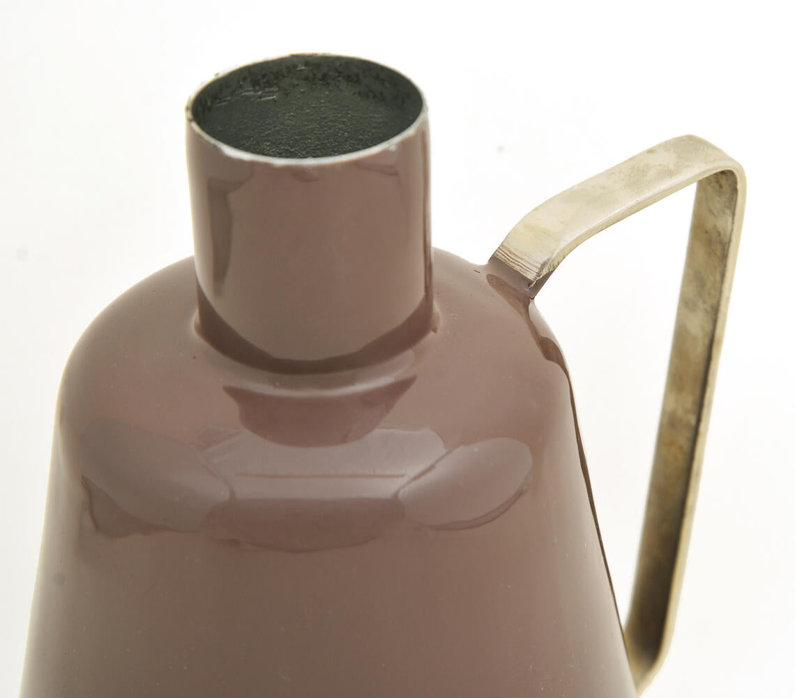 Classy Maroon Iron Flower Vase-2
