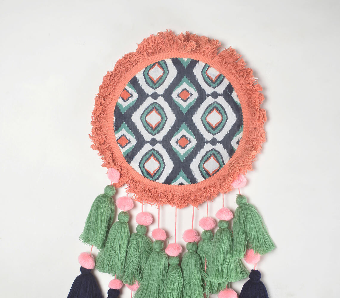 Statement Tasseled & Printed Dreamcatcher-1
