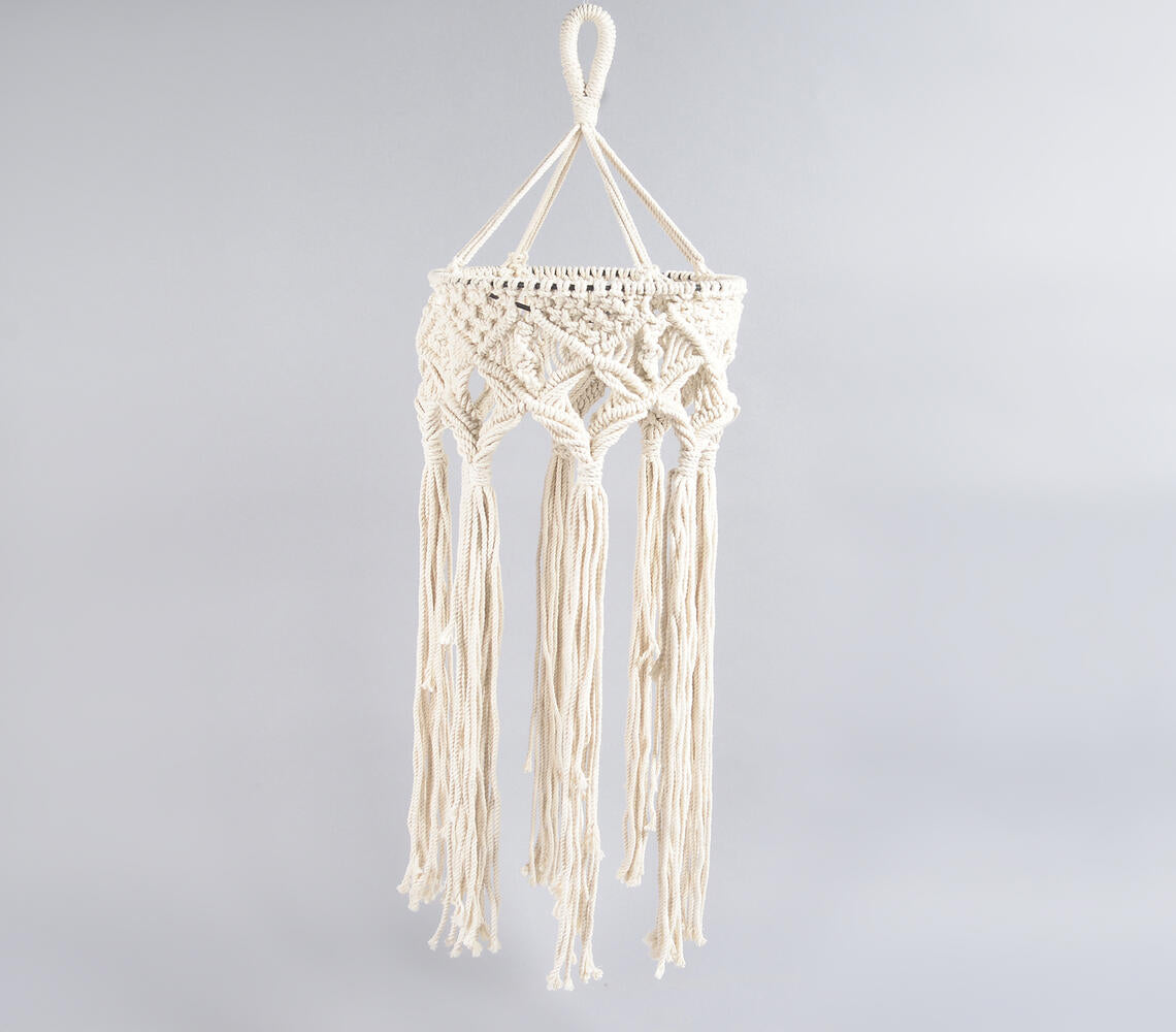 Bohemian Macrame Hanging Lamp-1