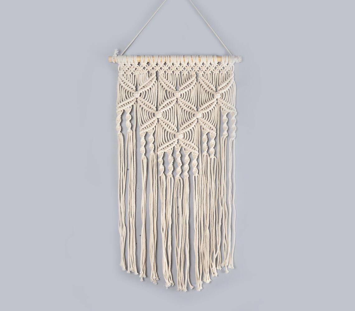 Boho Layered Macrame Wall Hanging-0