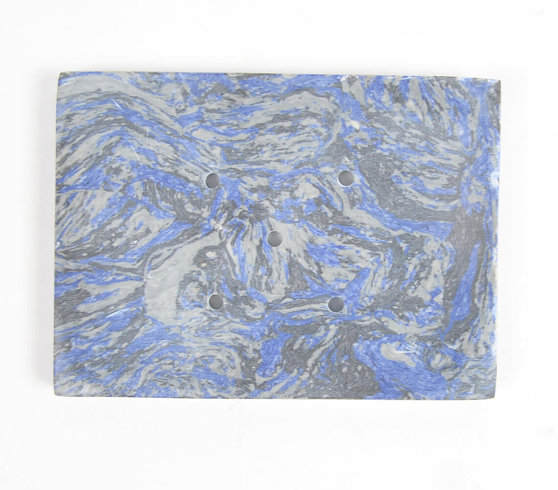 Abstract Textured Handcut Stone Soapdish-2