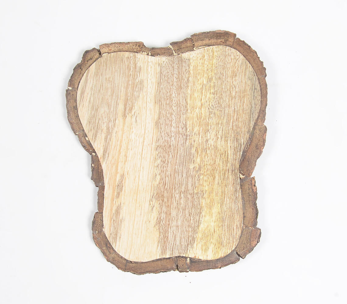 Bread Slice-Shaped Wooden bark Coasters (Set Of 4)-2