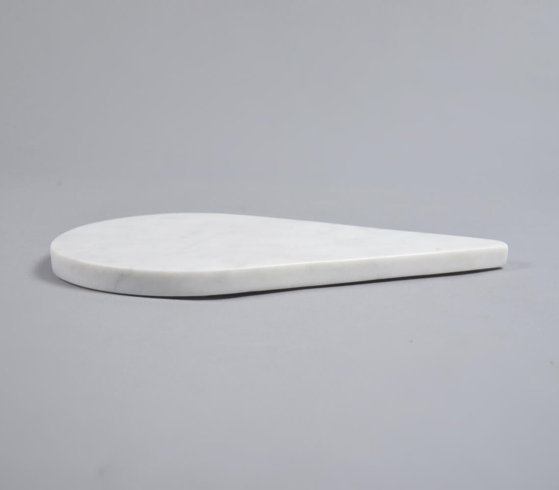 Hand Cut Drop-Shaped Marble Cheese Board-1