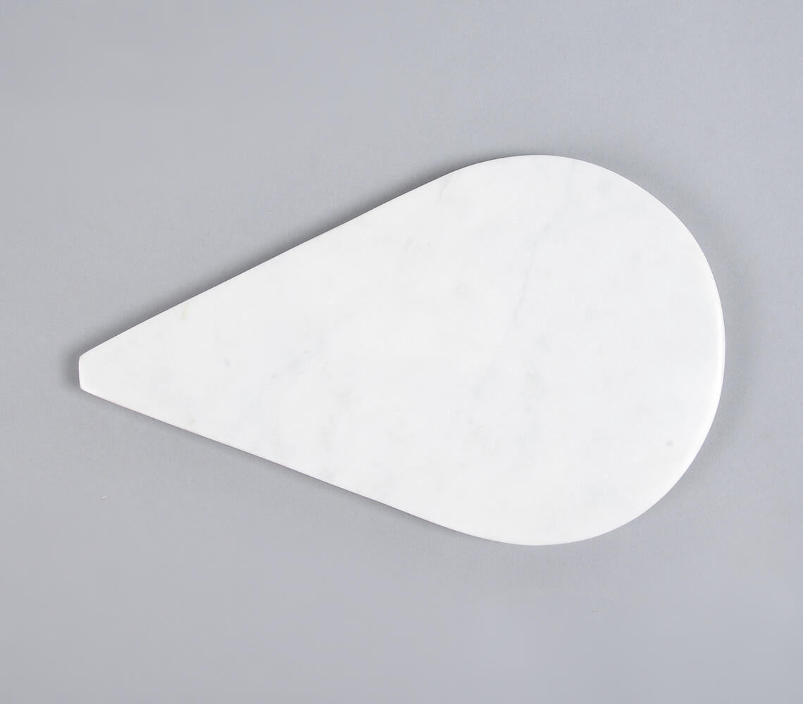 Hand Cut Drop-Shaped Marble Cheese Board-2