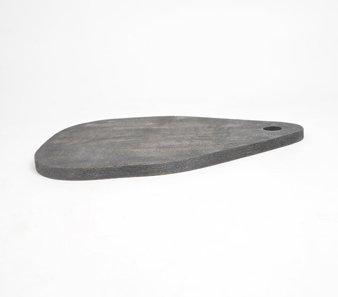 Hand Painted Mango Wood Black Chopping Board-3