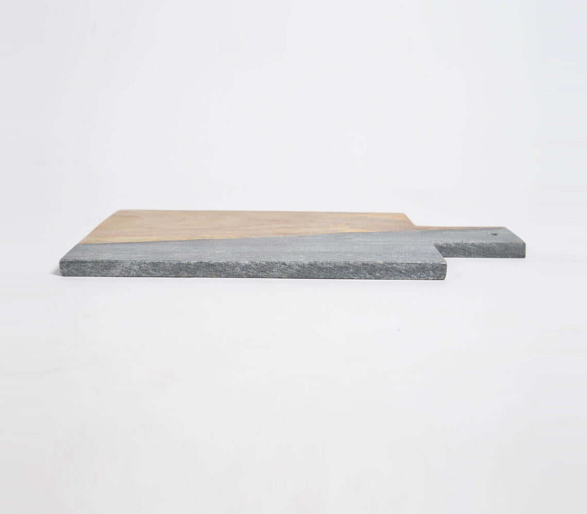 Colorblock Grey Stone & Wood Chopping Board-2