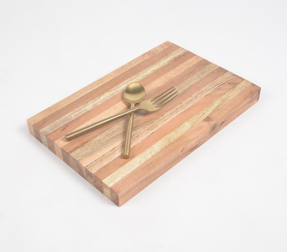 Striped Acacia & Mango Wood Chopping Board-0