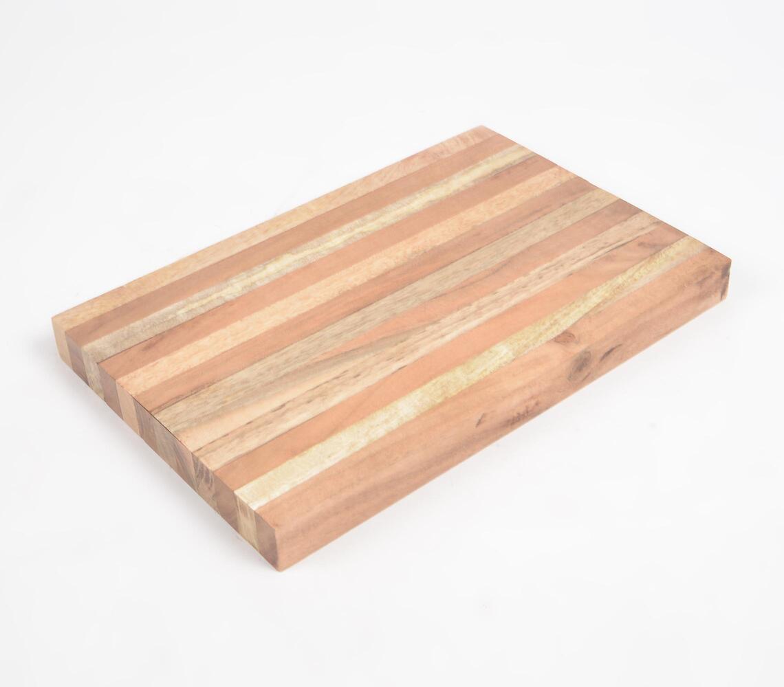 Striped Acacia & Mango Wood Chopping Board-1