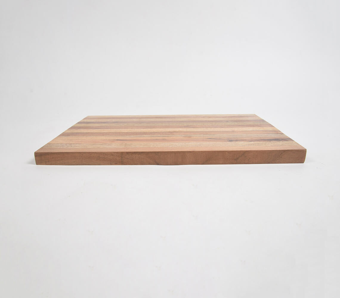 Hand Cut Acacia & Mango Wood Block Chopping Board-3