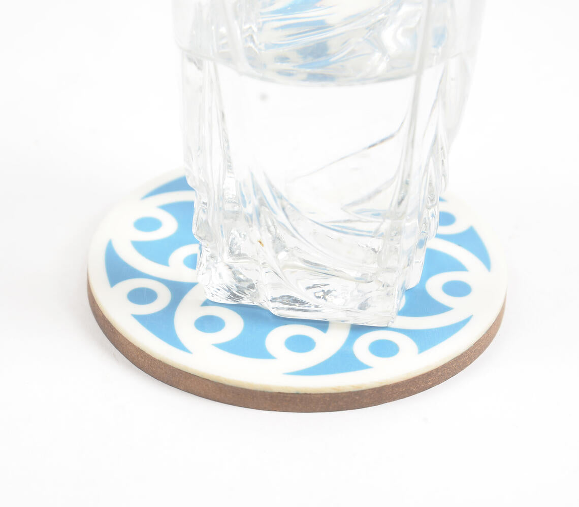 Elegant MDF & Resin Coasters with Box (Set of 4)-1