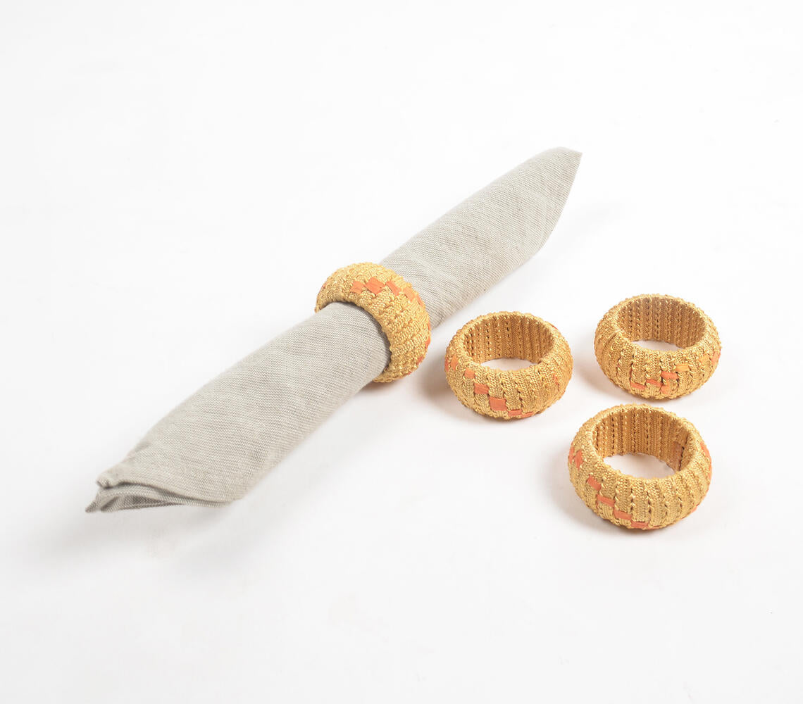 Statement Iron & Cane Round Napkin Ring (Set of 4)-0