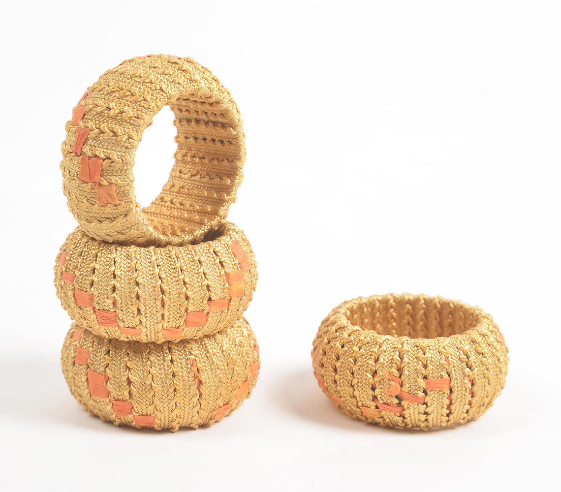 Statement Iron & Cane Round Napkin Ring (Set of 4)-1