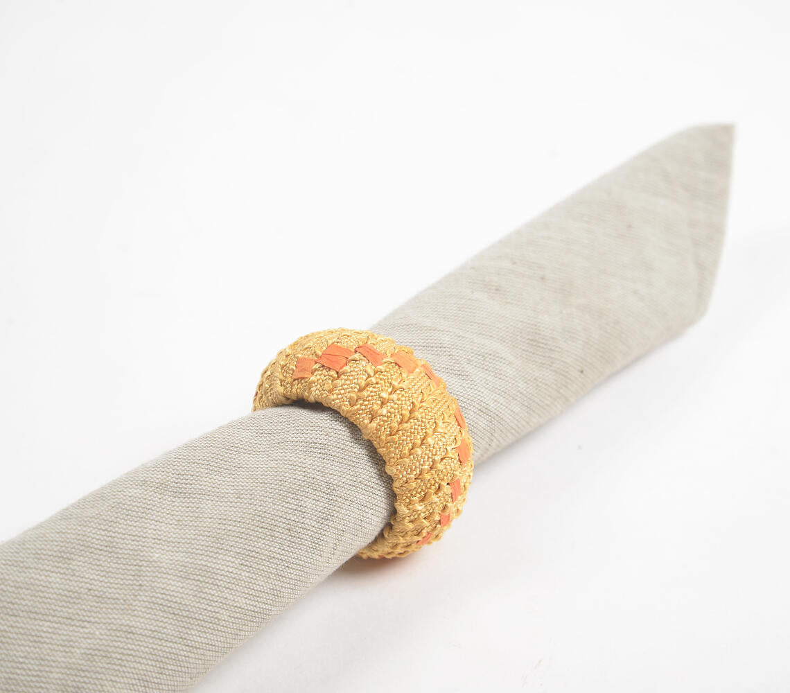 Statement Iron & Cane Round Napkin Ring (Set of 4)-2