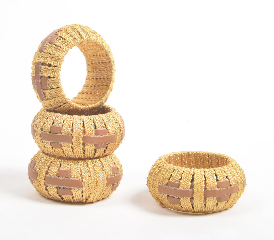 Statement Iron & Cane Round Napkin Ring (Set of 4)-1