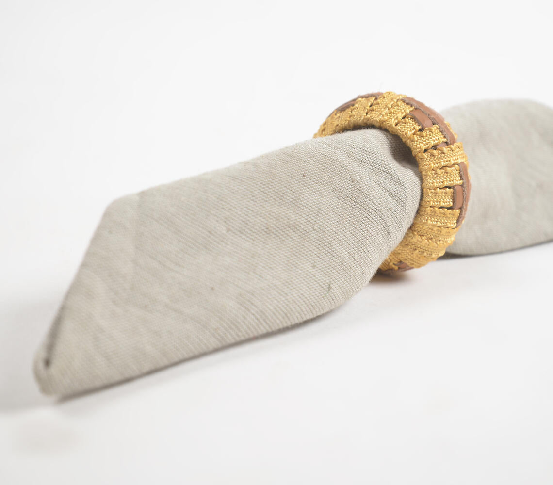 Statement Iron & Cane Round Napkin Ring (Set of 4)-2