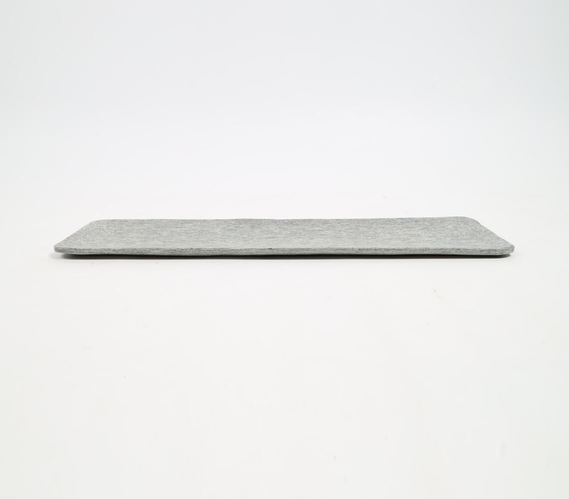 Hand carved Narrow Slate Tray-1