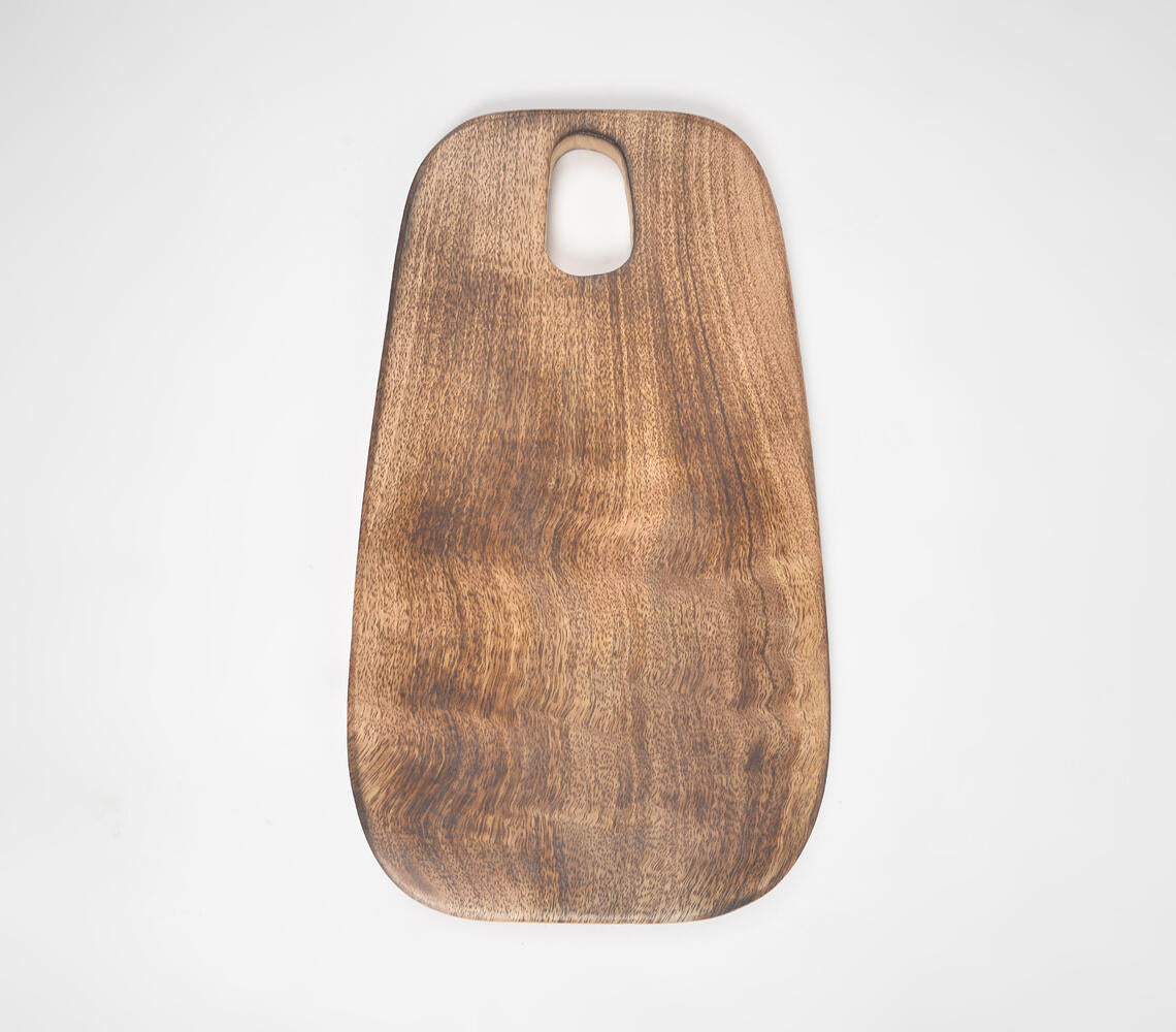 Hand Cut Mango Wood Rectangular Chopping Board-2