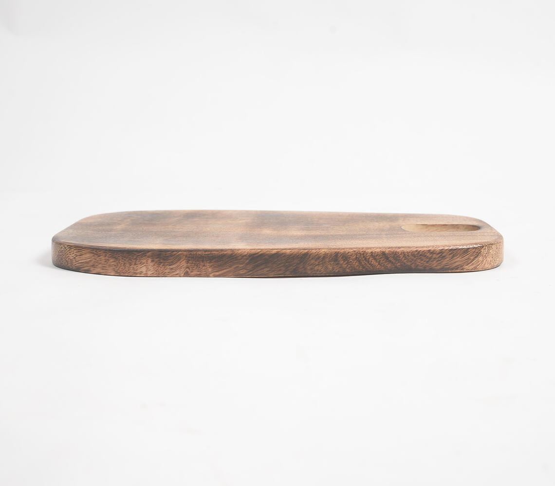 Hand Cut Mango Wood Rectangular Chopping Board-3