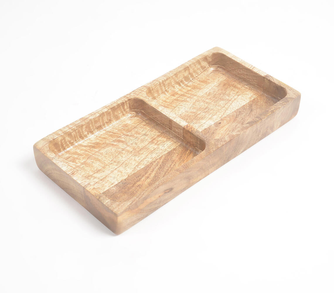 Farmhouse Raw Mango Wood Platter-1