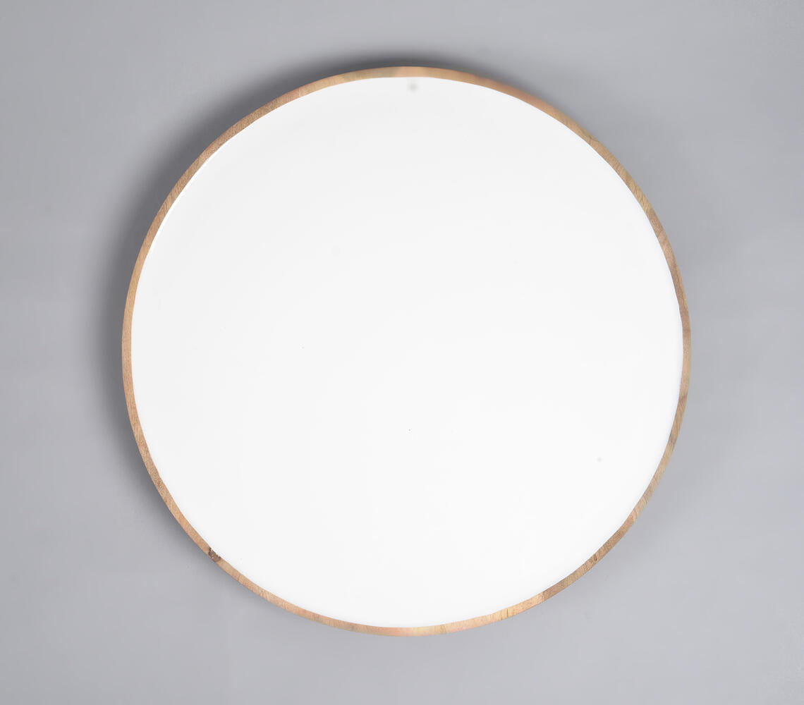 Enamelled mango Wood Rotating Cake Stand-2