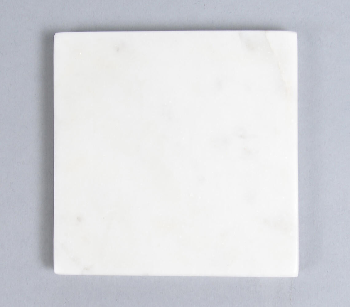 Classic White Marble Coasters (Set of 4)-2