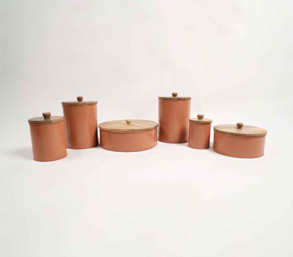 Galvanized Iron Storage Boxes (Set of 6)-2