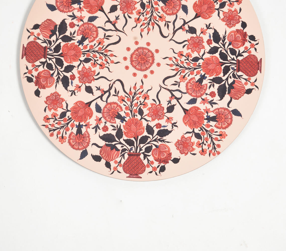 Vintage Botanical Laminated MDF & Cork Trivet-2