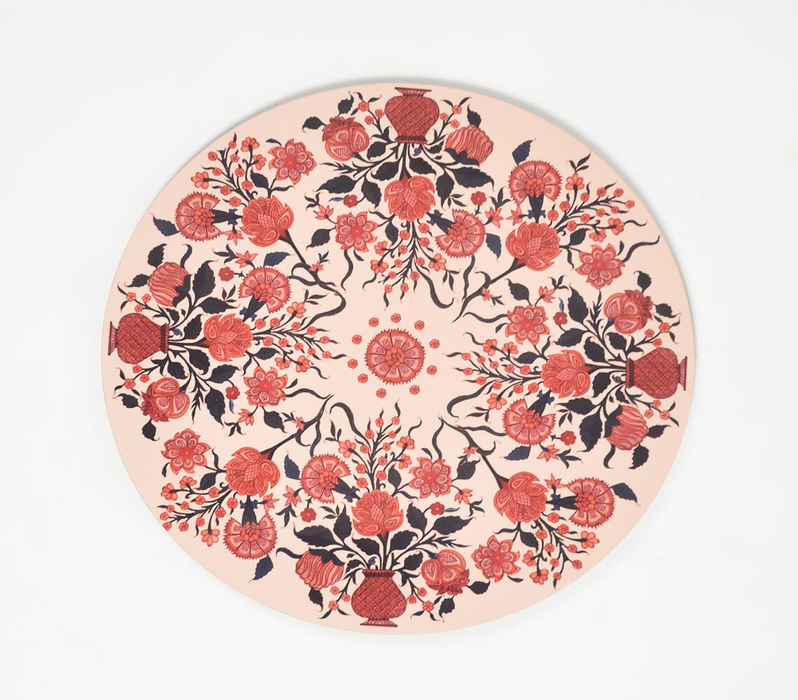 Vintage Botanical Laminated MDF & Cork Trivet-3