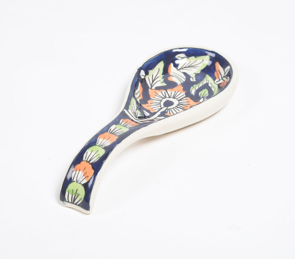 Hand Painted Ceramic Spoon Rest-2