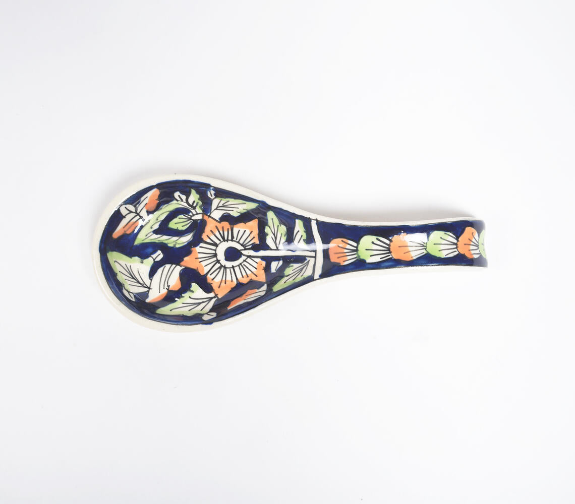Hand Painted Ceramic Spoon Rest-3
