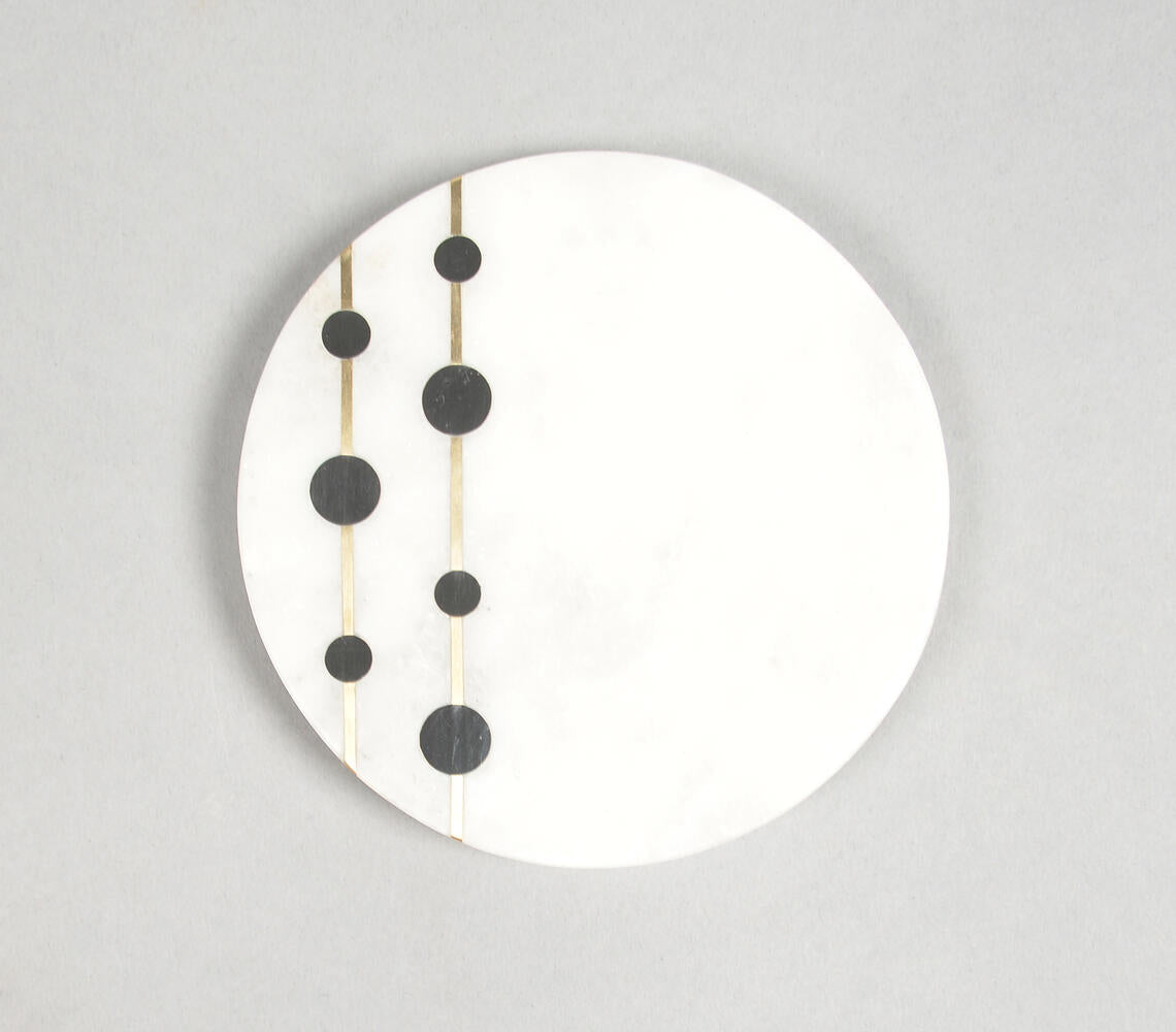 Inlaid & Hand Cut Marble Coasters (Set of 4)-2