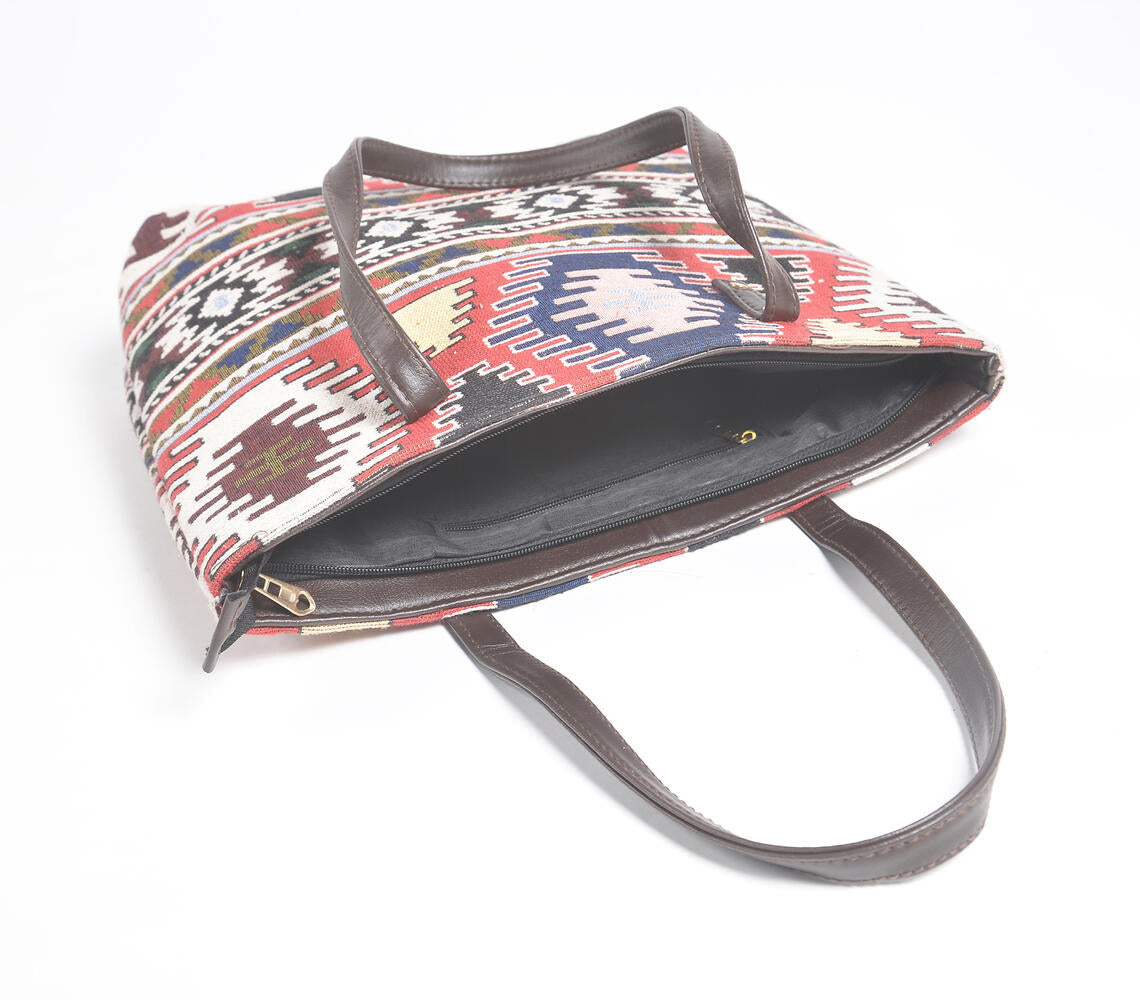 Jacquard Weave Tote, Sling & Wallet Set-2