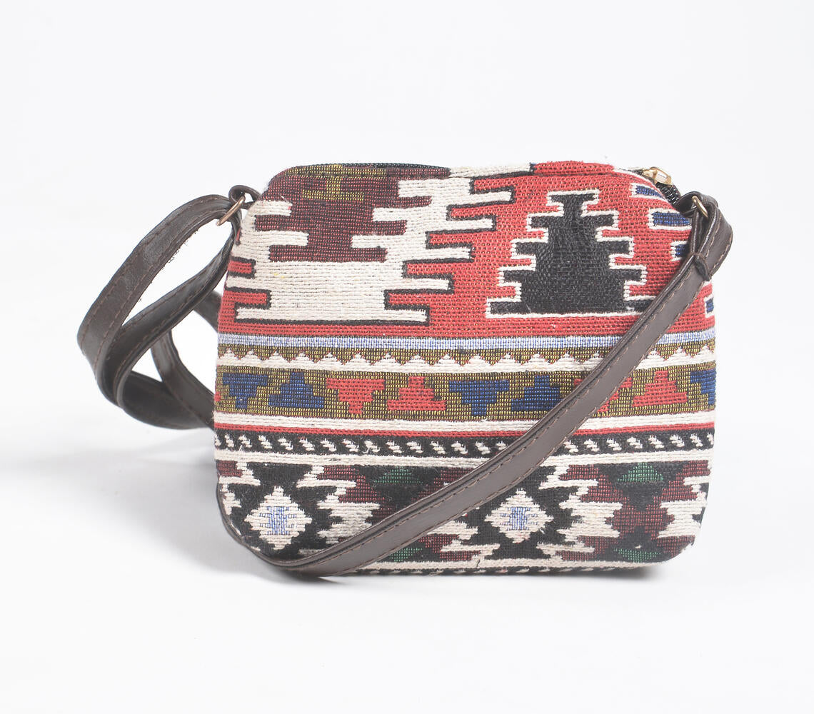 Jacquard Weave Tote, Sling & Wallet Set-3