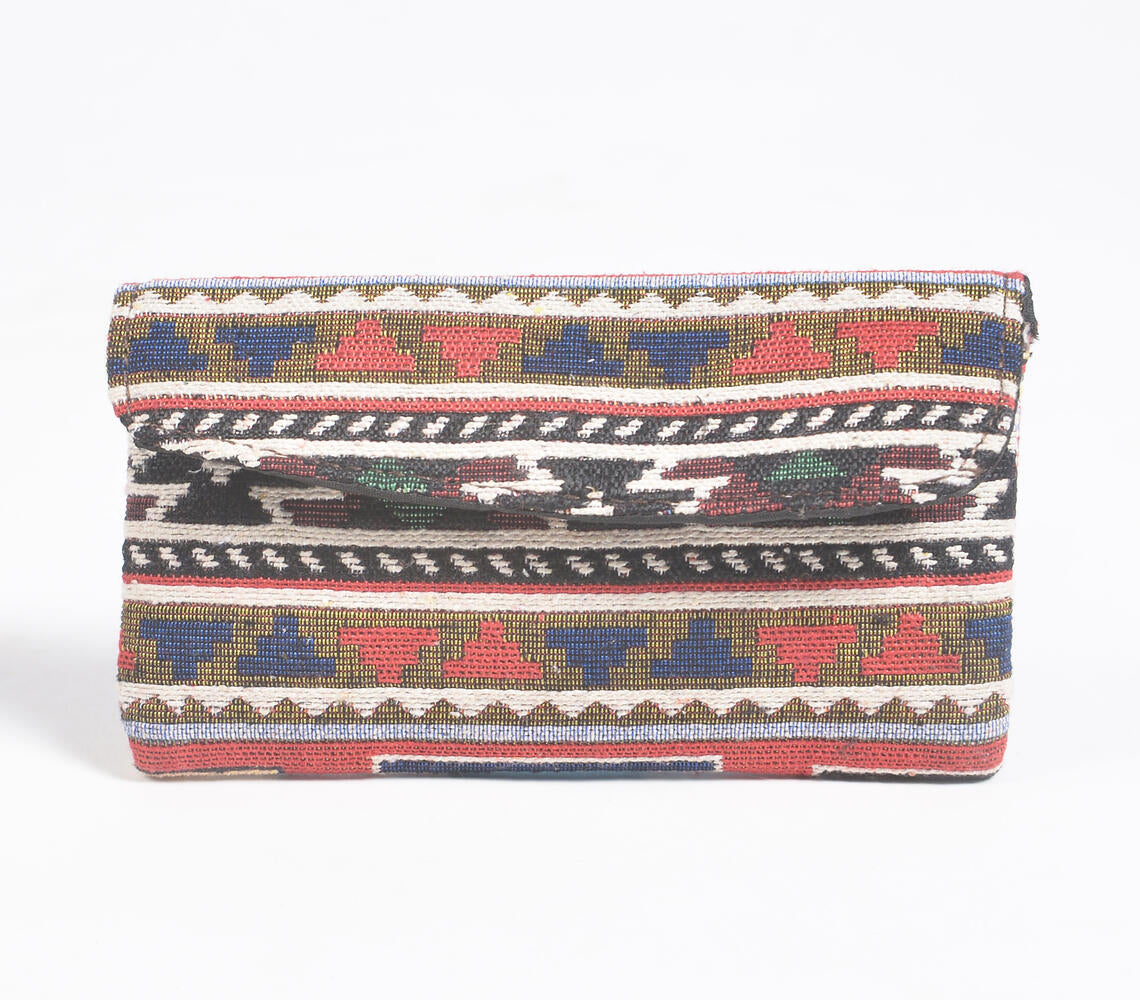 Jacquard Weave Tote, Sling & Wallet Set-4