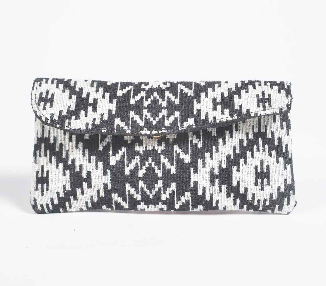 Jacquard Weave Monotone Tote, Sling & Wallet Set-3