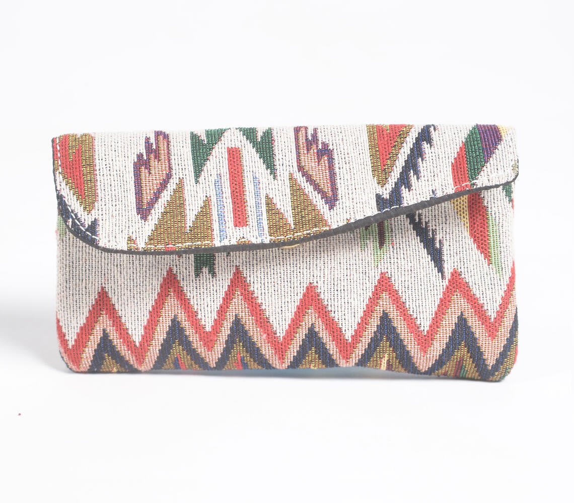 Jacquard Weave Tote, Sling & Wallet Set-4