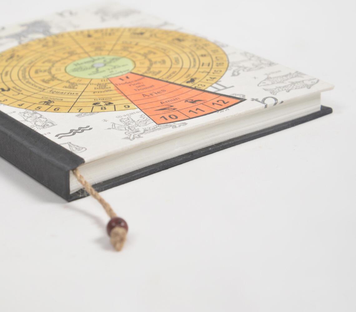 Hand Painted Astrological Aries Sign Paper Diary-2