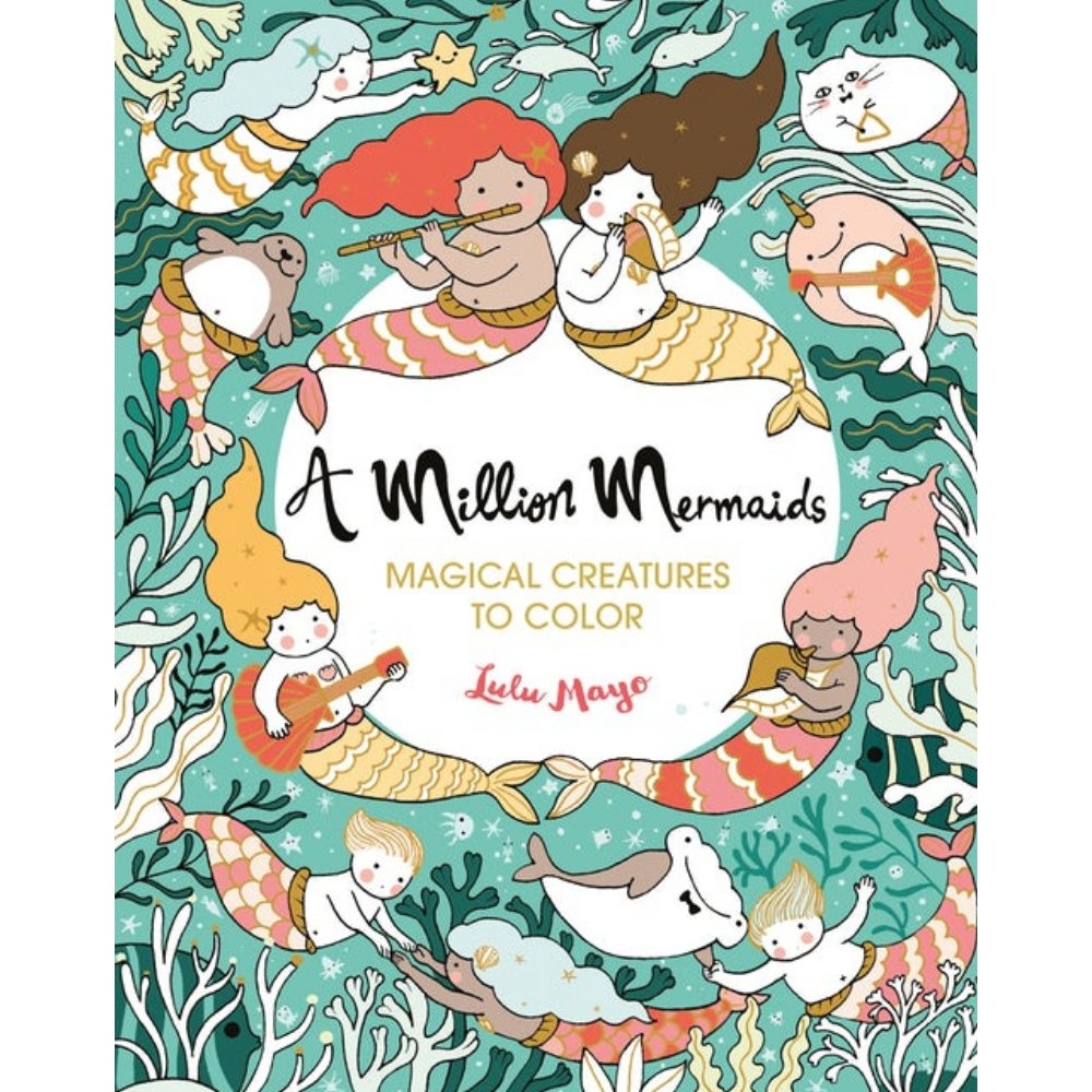 A Million Mermaids: Magical Creatures to Color-0