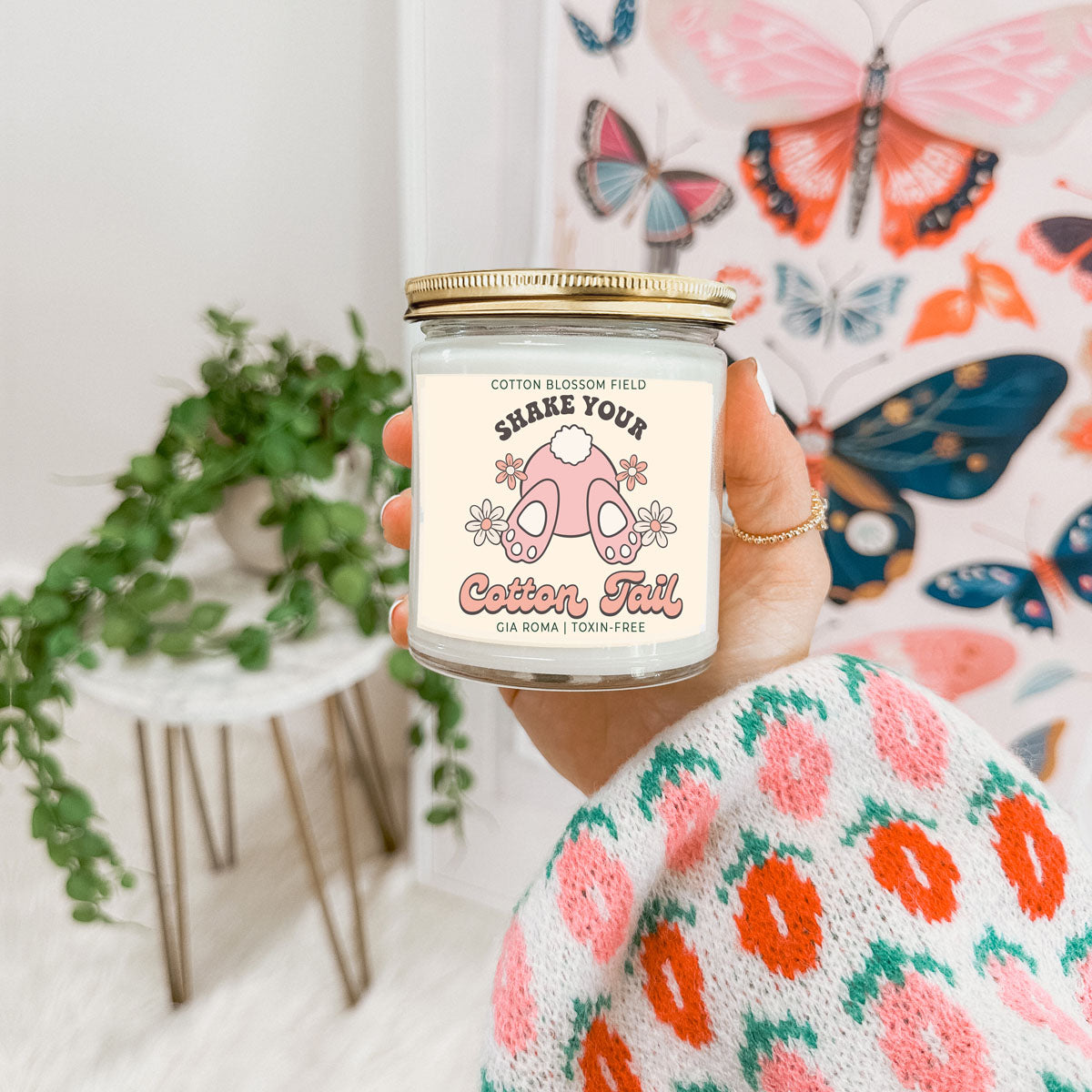 Cotton Blossom Retro Candle-2