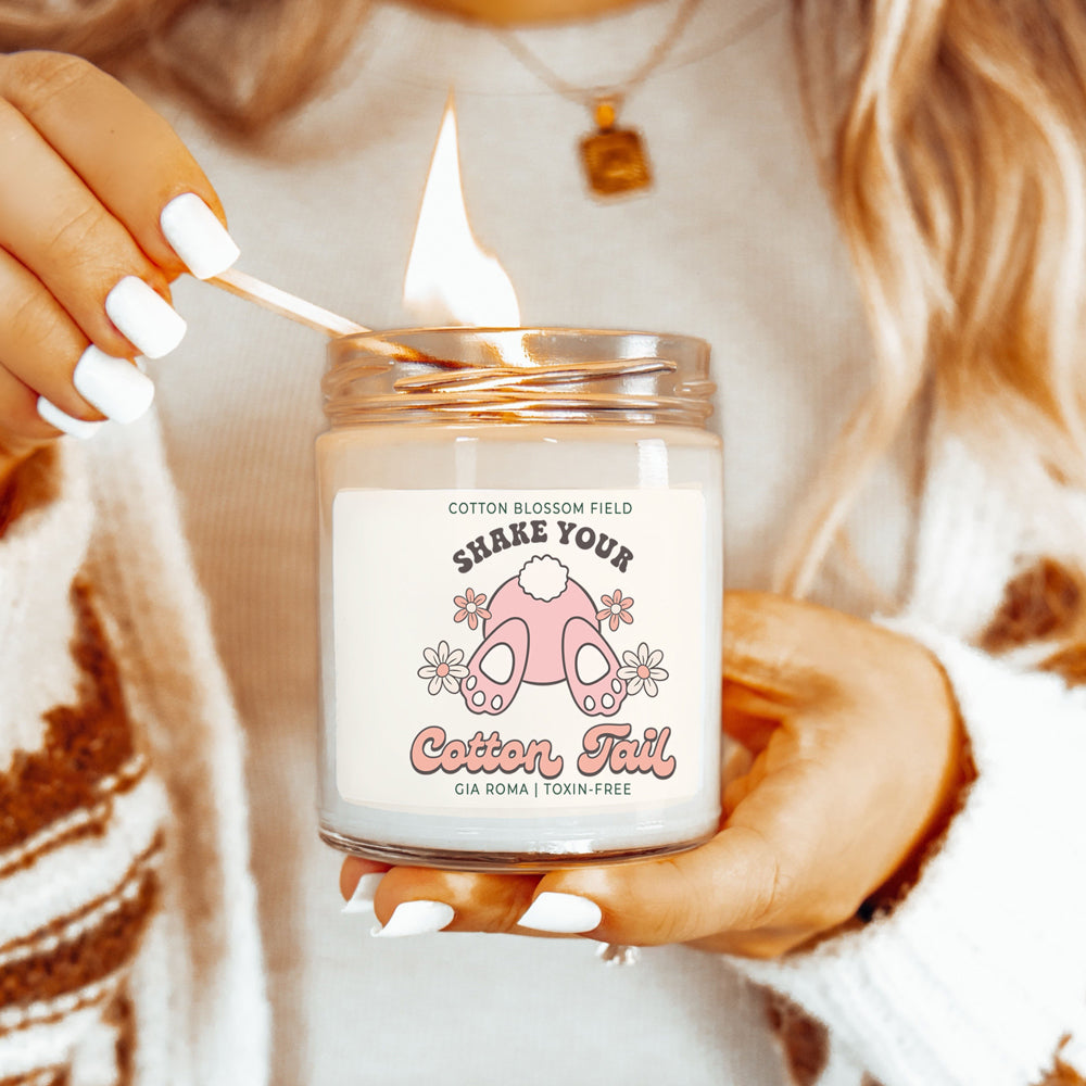 Cotton Blossom Retro Candle-1