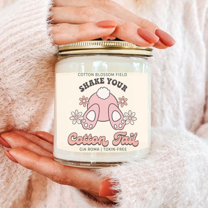 Cotton Blossom Retro Candle-0