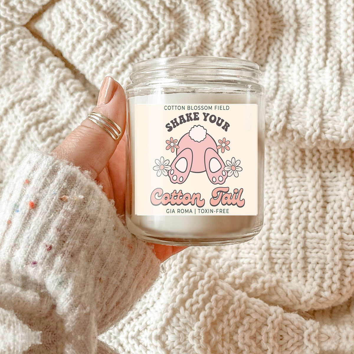 Cotton Blossom Retro Candle-3