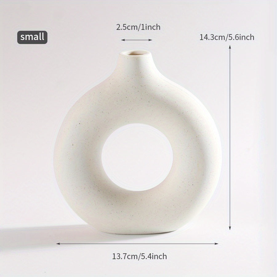 White Ceramic Modern Home Boho Vases-11