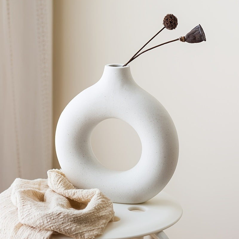 White Ceramic Modern Home Boho Vases-21